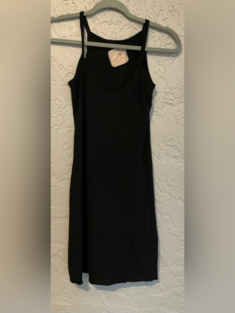 baftbird Classic Black Sleeveless Mini Tank T-Shirt Dress